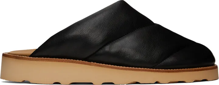 Rhude Black House Slippers