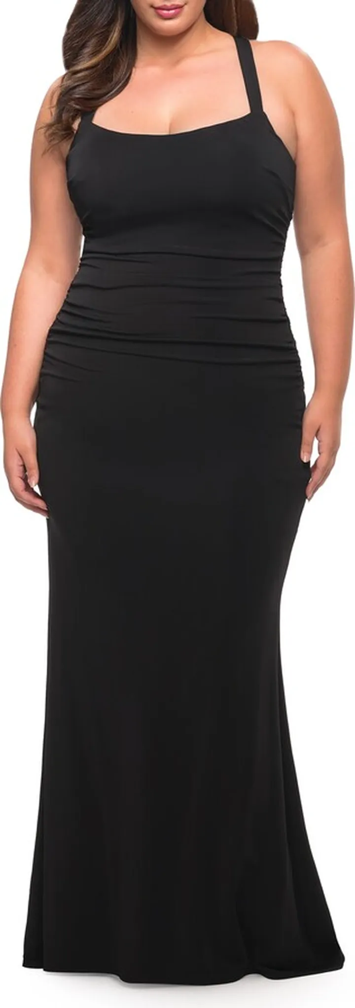 Cross Back Trumpet Gown