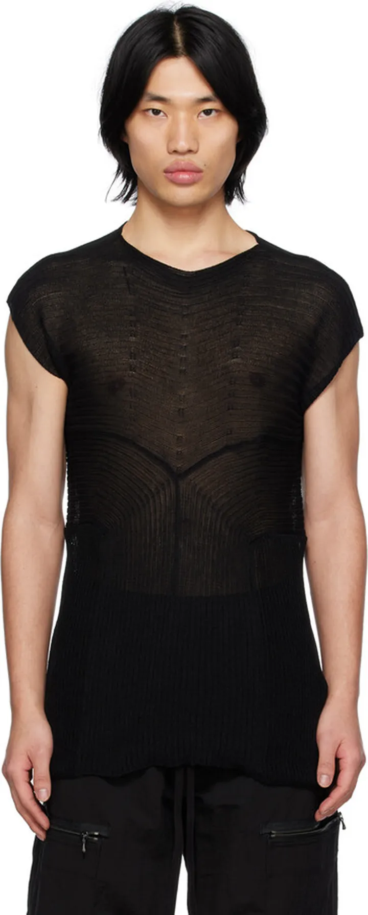 Julius Black Cap Sleeve T-Shirt