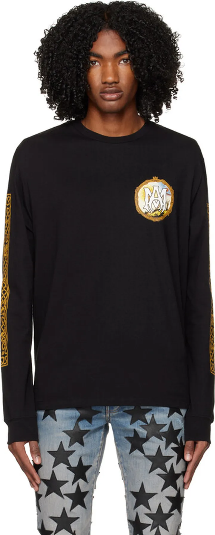 AMIRI Black Alchemy Frame Long Sleeve T-Shirt