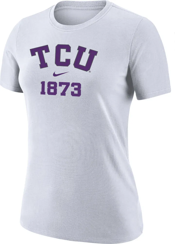 TCU Nike Women's College T-Shirt in White