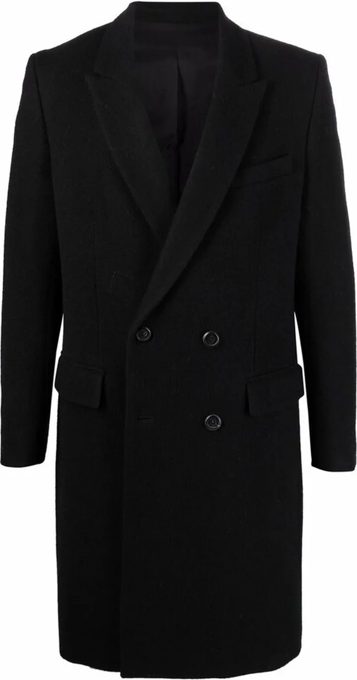 Double-Breasted Wool Coat