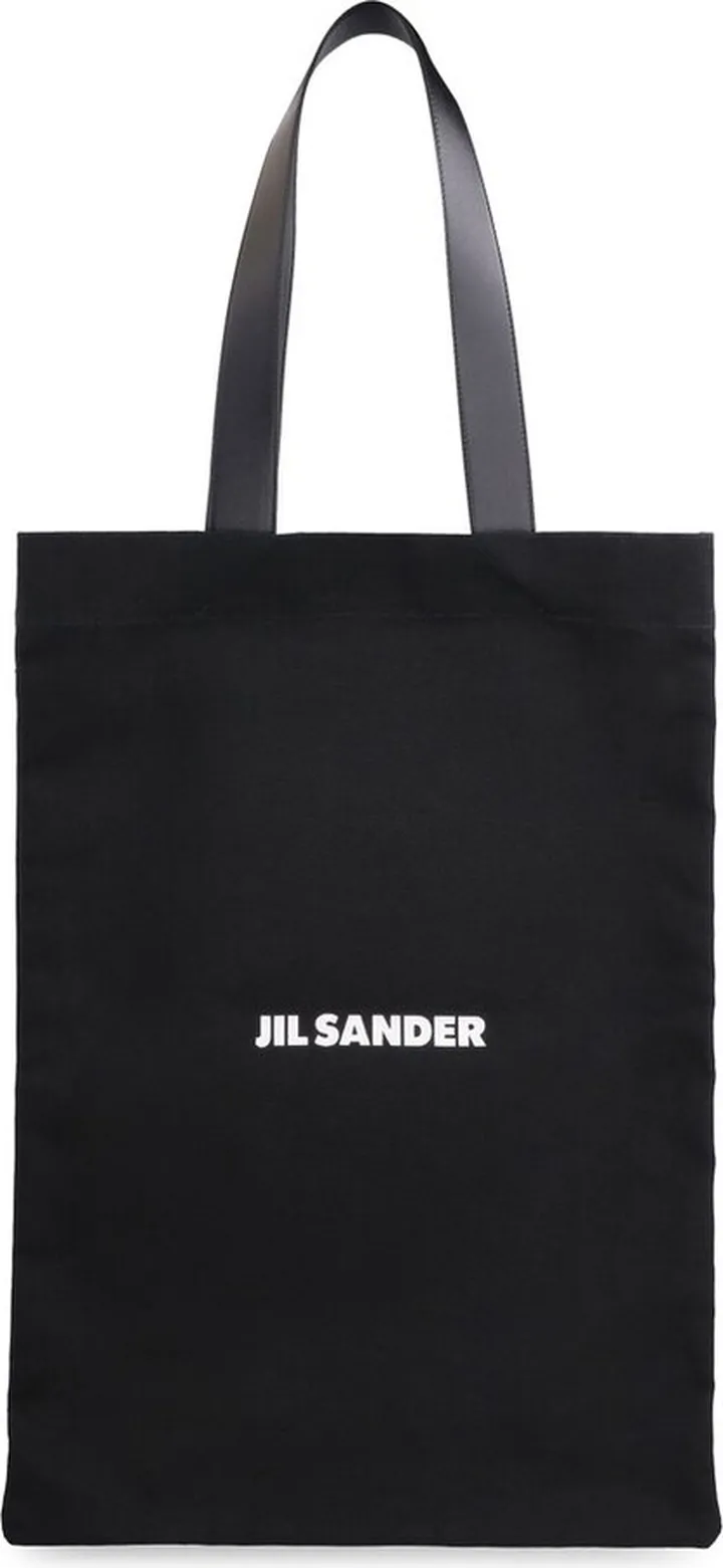 Jil Sander Logo Printed Tote Bag