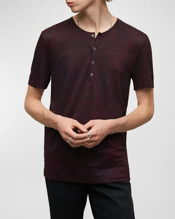 Men's Torrance Linen Henley T-Shirt