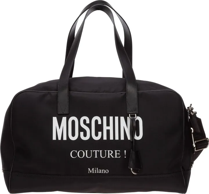 Moschino Logo Printed Duffle Bag