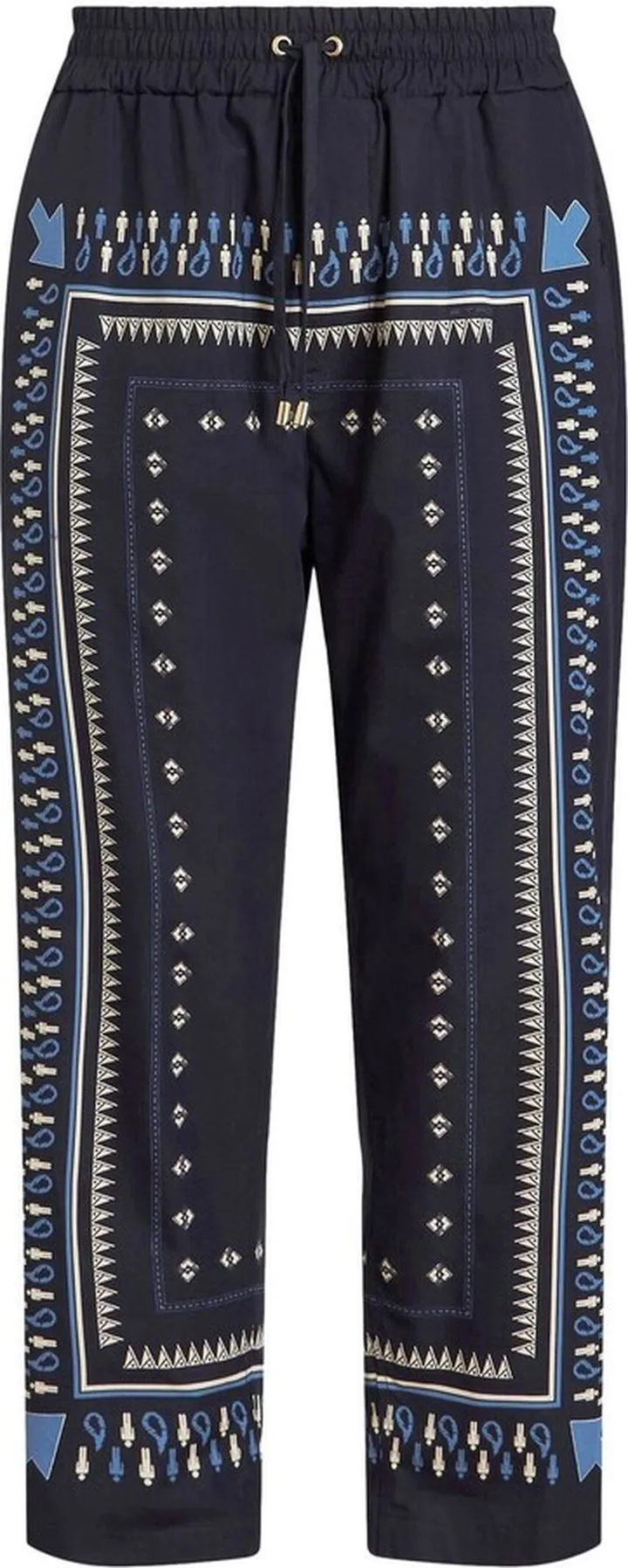 Printed Cropped Trousers