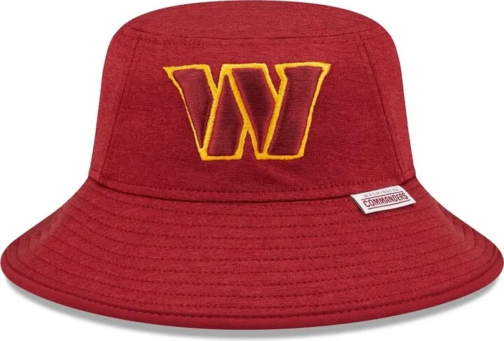 Men's New Era Heather Burgundy Washington Commanders Bucket Hat