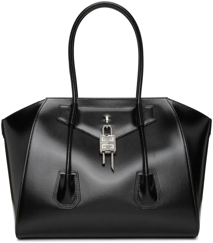 Givenchy Black Medium Antigona With Lock Bag
