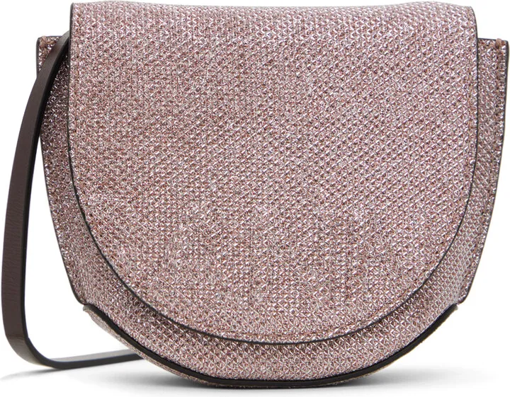 GANNI Pink Nano Banner Saddle Bag
