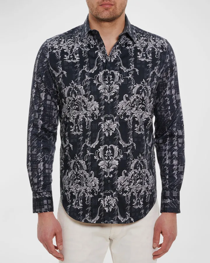 Men's Helios Cotton-Stretch Sport Shirt