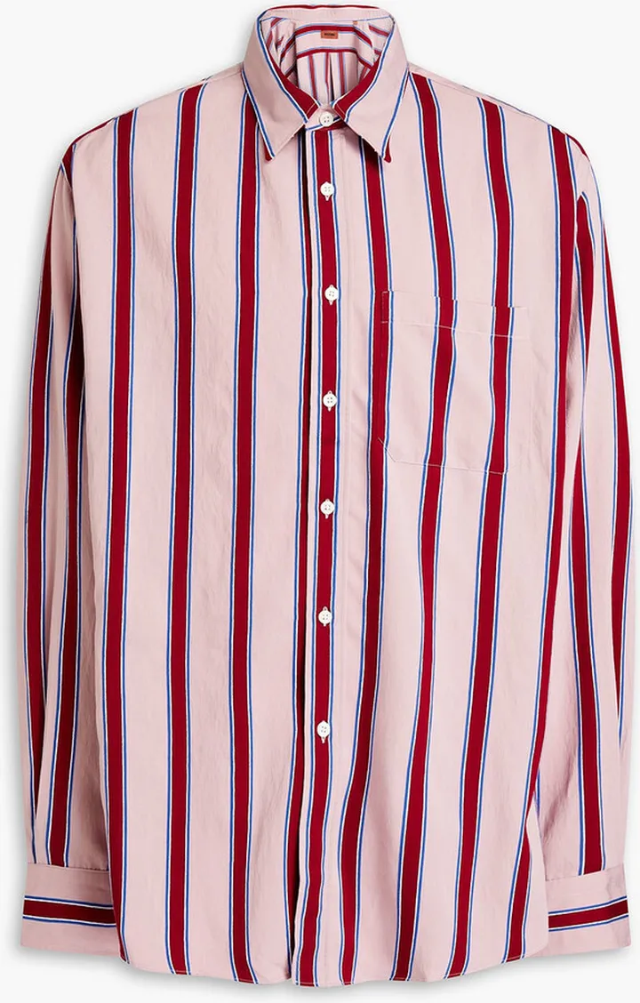 Striped twill shirt