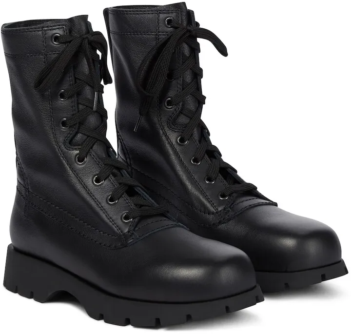 Leather boots