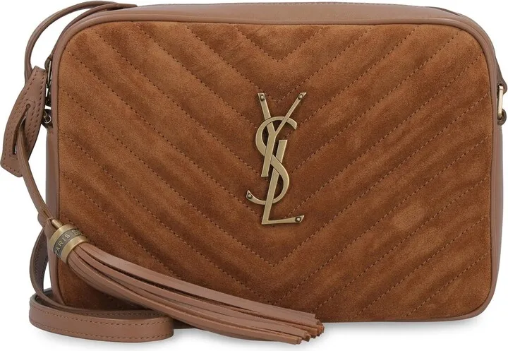 Saint Laurent Lou Logo Plaque Shoulder Bag