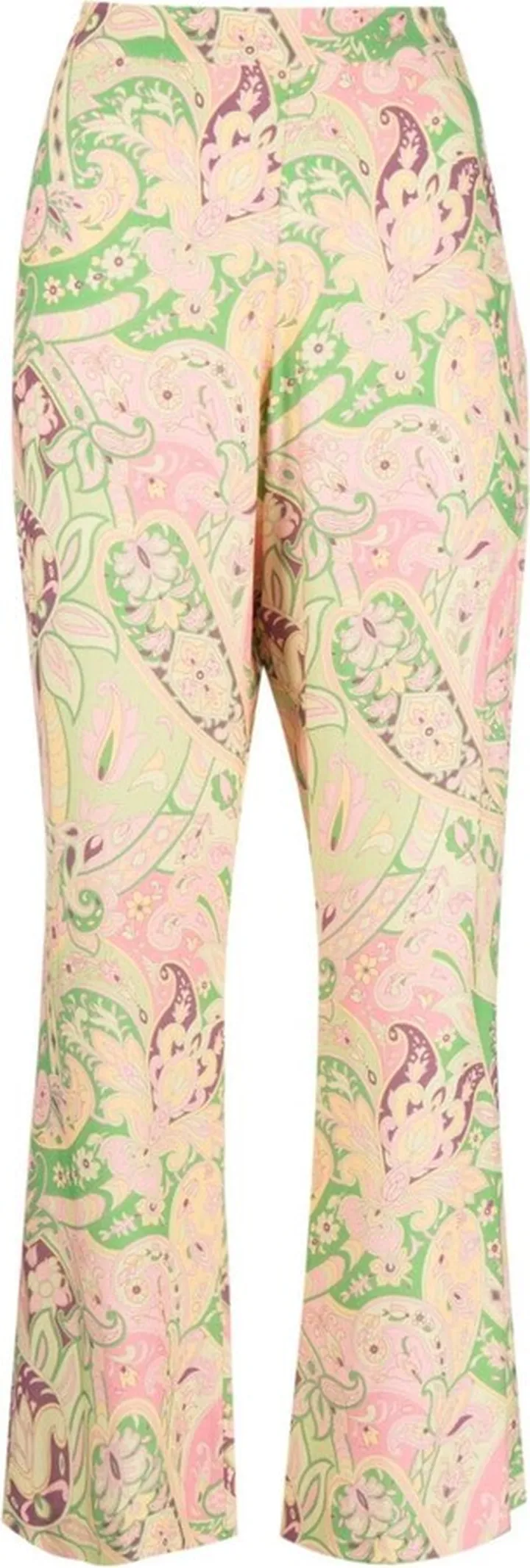 Paisley-Print Cropped Trousers