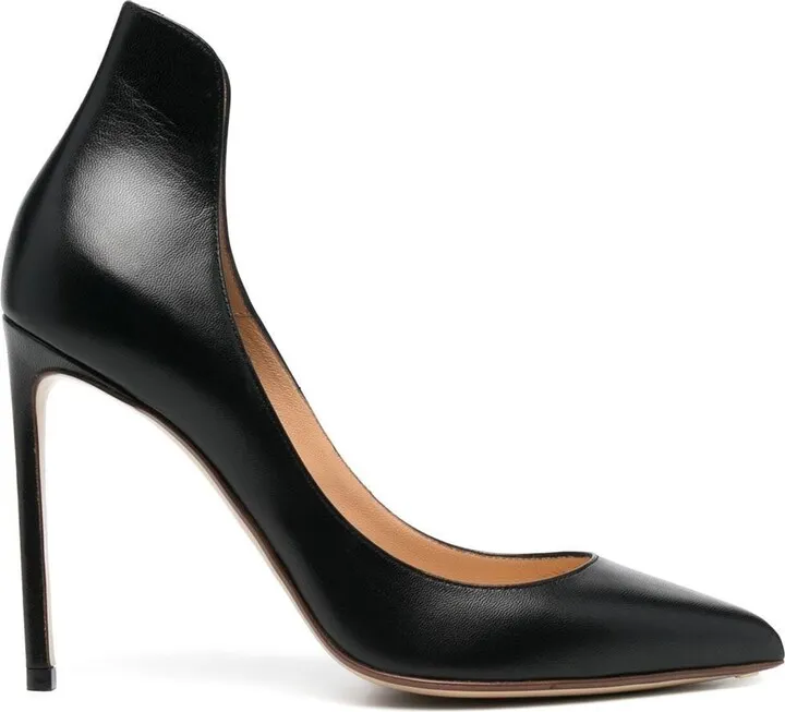 100mm Leather Pumps