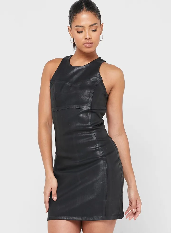 High Neck Bodycon Dress