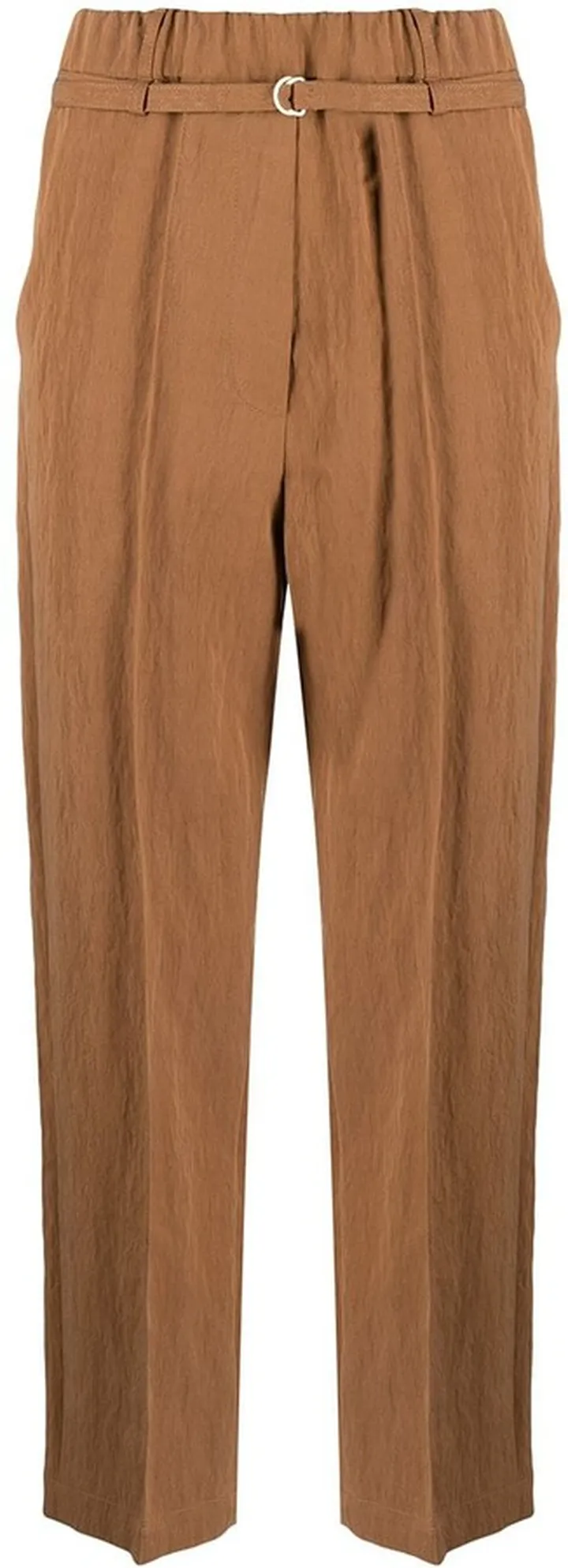Belted Cropped Trousers