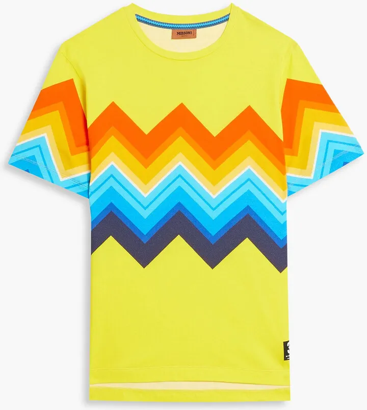 Printed cotton-jersey T-shirt