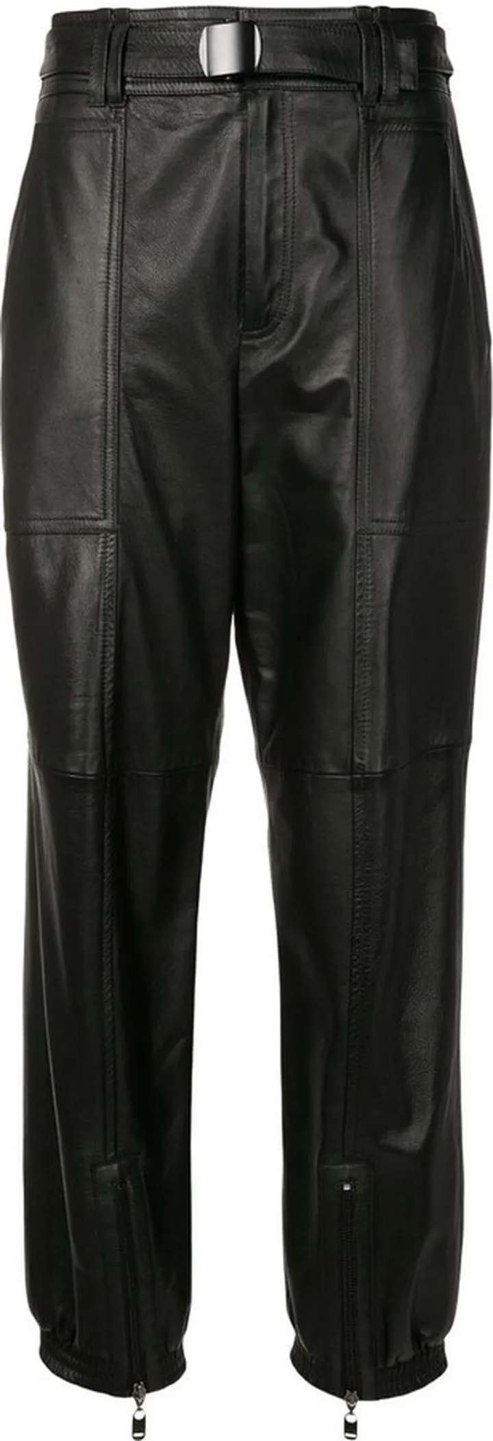 Kylie high-waisted leather pants