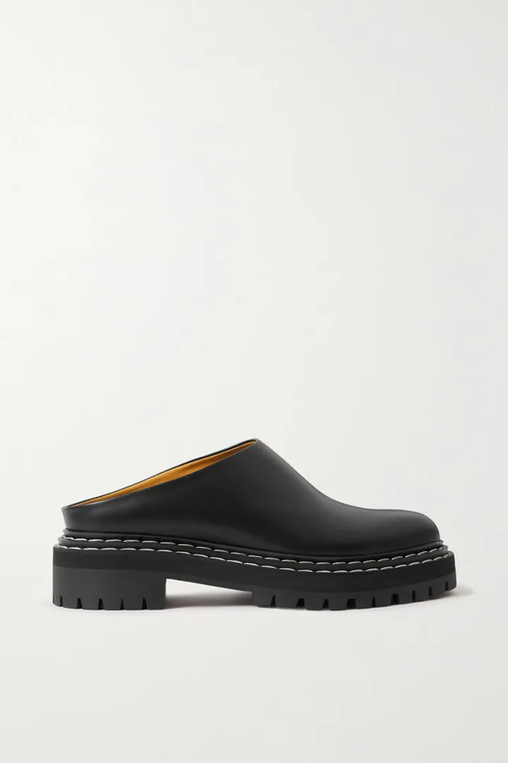 Proenza Schouler - Leather Mules - Black