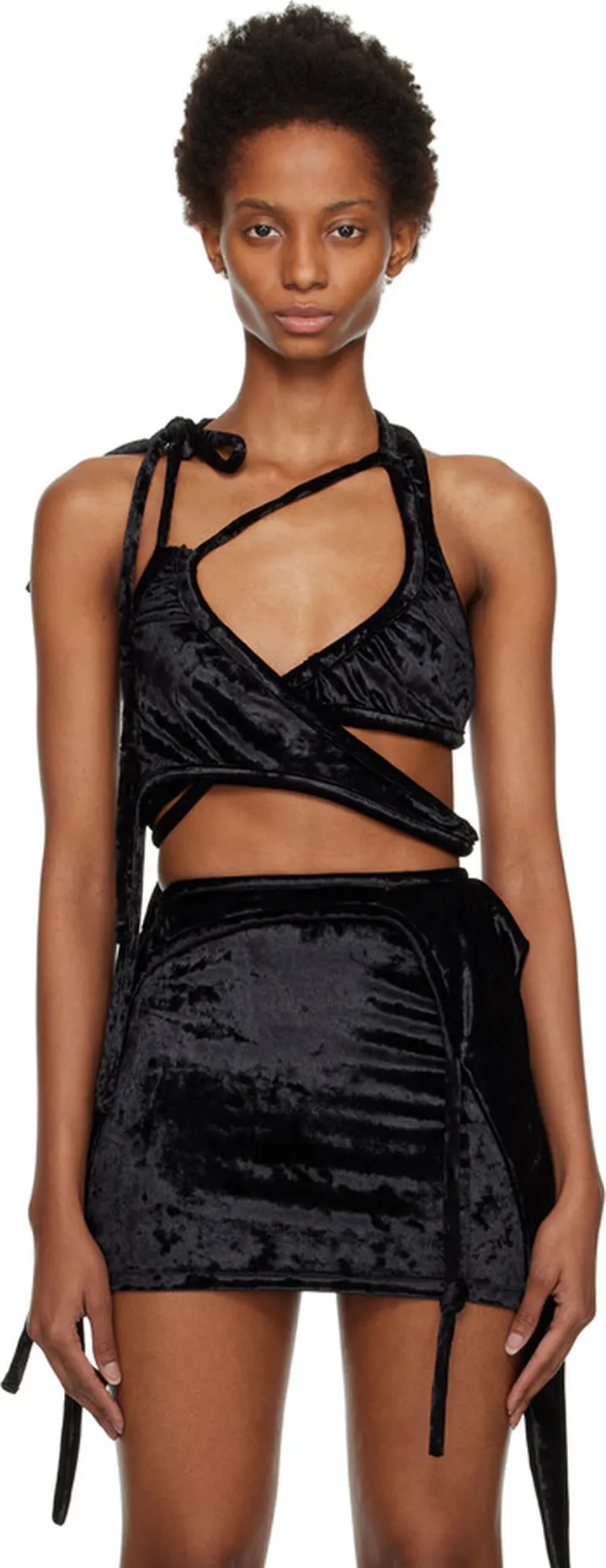 Ottolinger Black Wrap Camisole