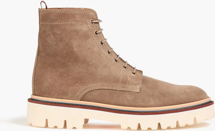 Farley lace-up suede ankle boots