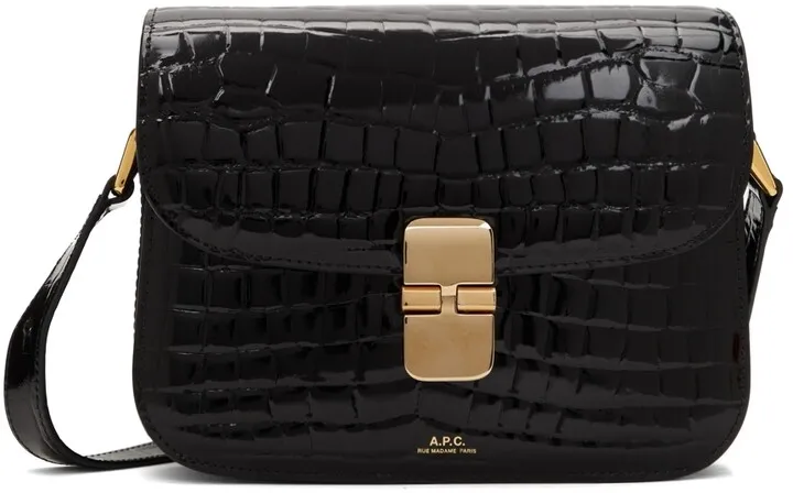 A.P.C. Black Grace Small Shoulder Bag
