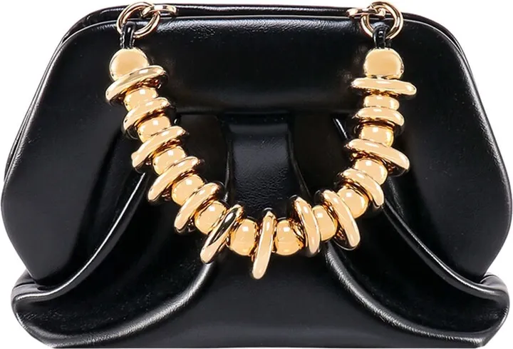 Handbag with shiny effect