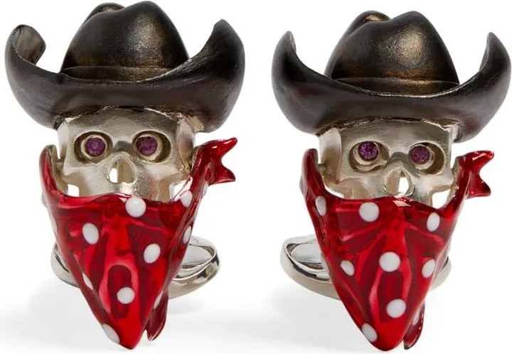 Deakin & Francis Sterling Silver Cowboy Cufflinks