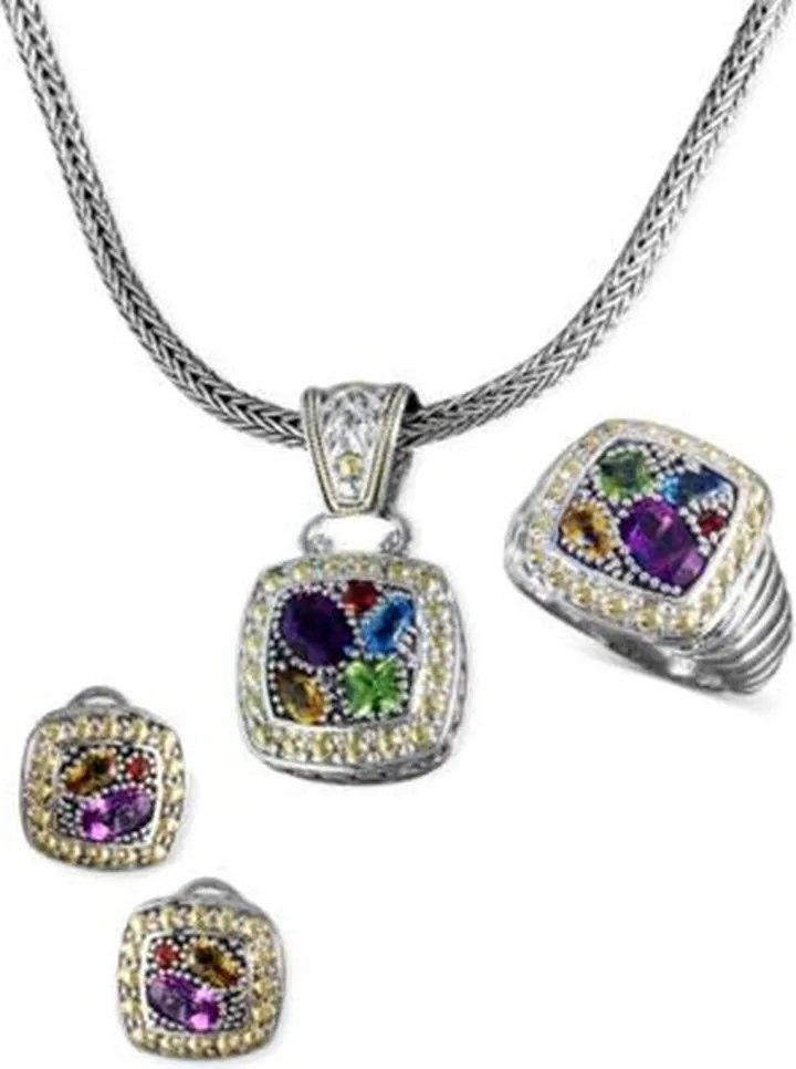 Balissima By Effy Jewelry Multistone Jewelry Ensemble In Sterling Silver 18k Gold