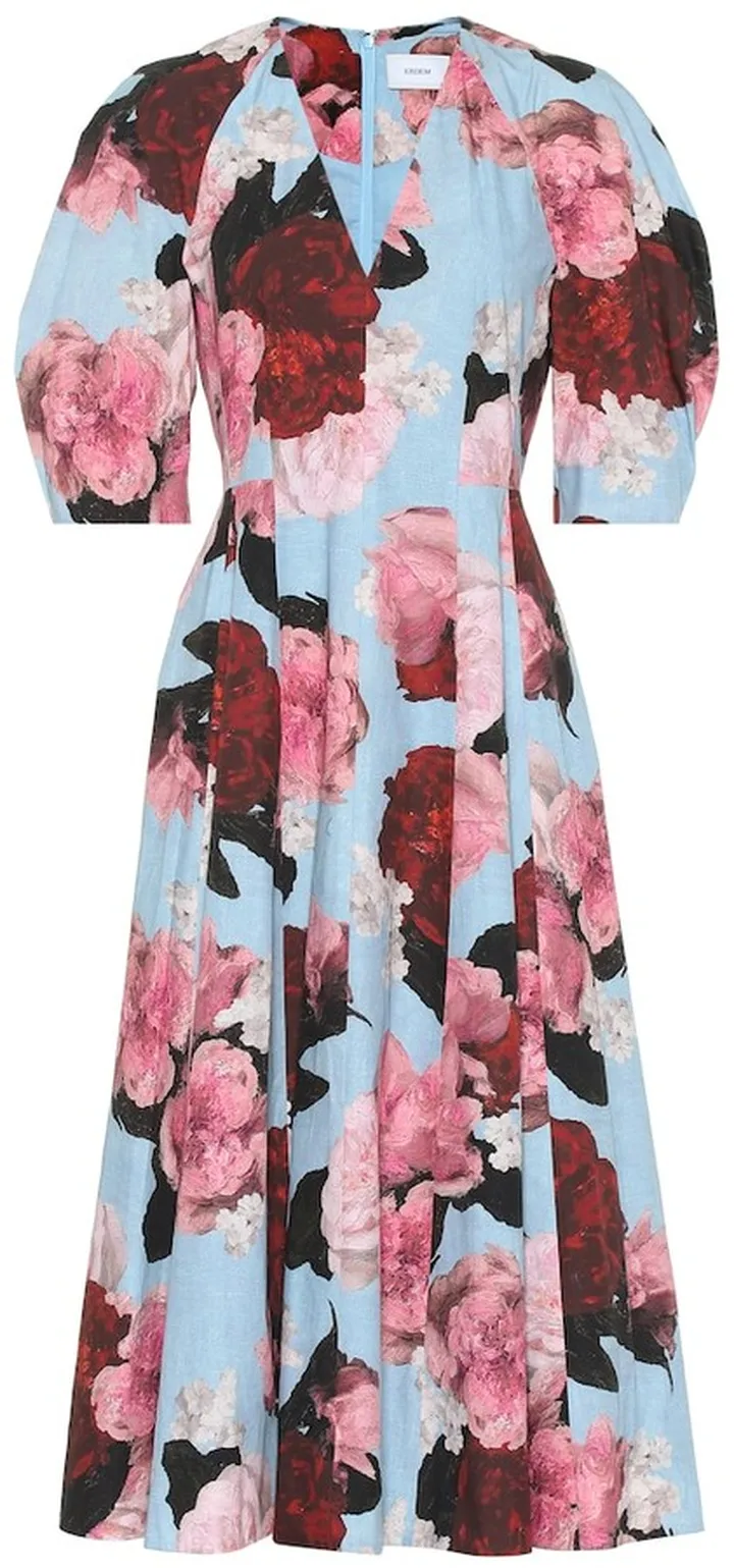 Cressida floral cotton-poplin dress