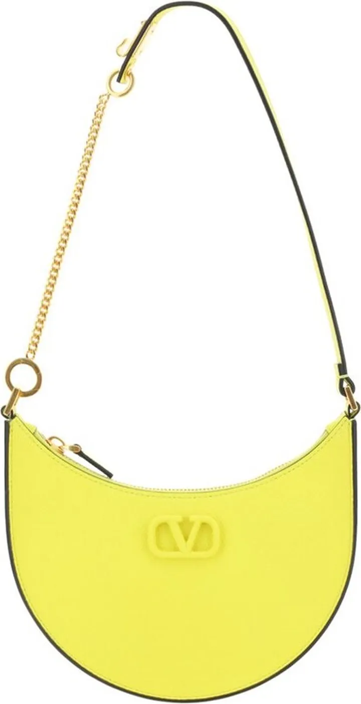 Valentino VLogo Signature Zip-Up Small Shoulder Bag