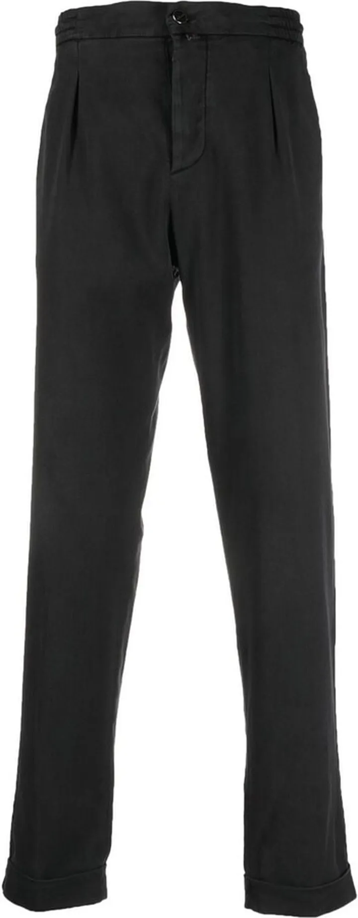 Mid-Rise Straight-Leg Trousers