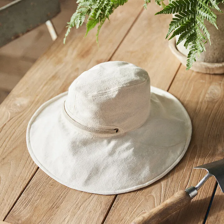 Floppy Brim Cotton Sun Hat