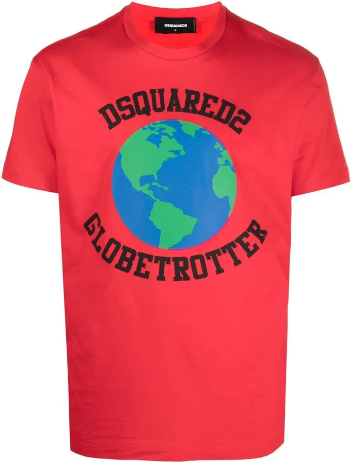 Globetrotter logo-print T-shirt
