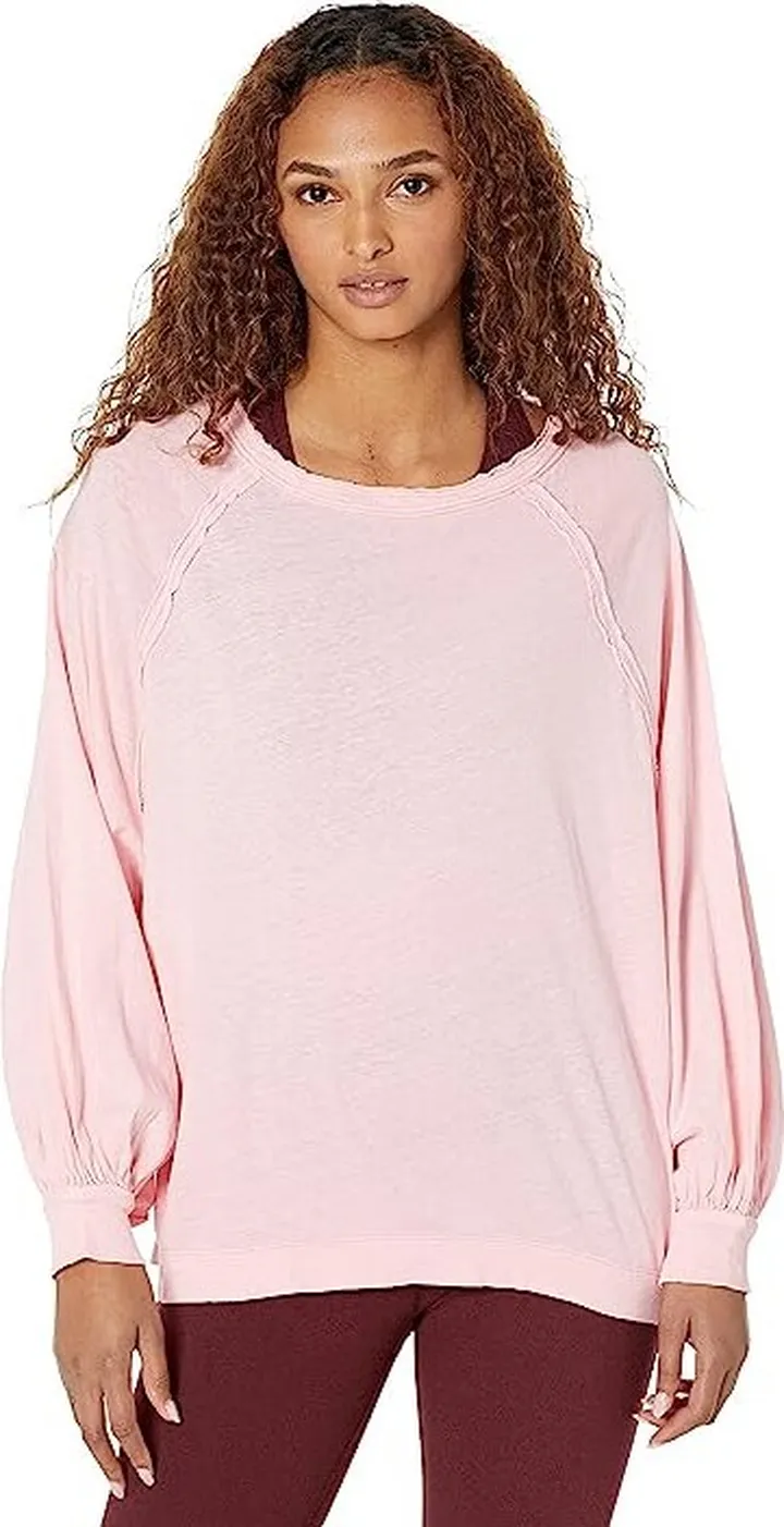 FP Movement She's Everything Long Sleeve Solid (Rose) Women's Clothing