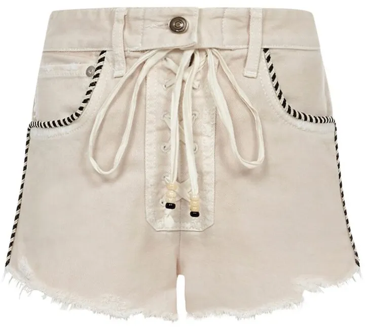 Alanui Saguaro Denim Shorts