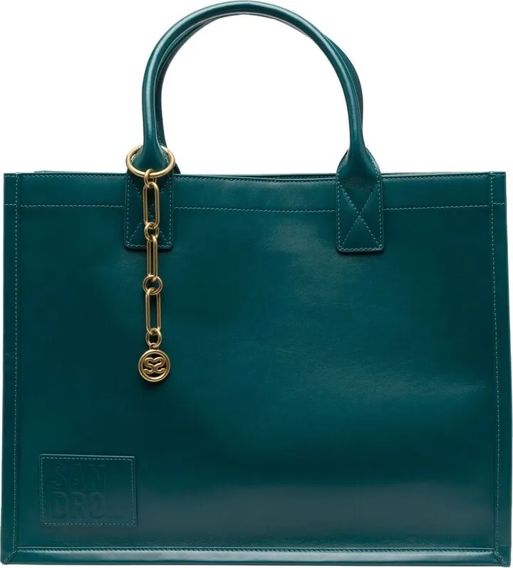 Charm-Embellished Tote Bag
