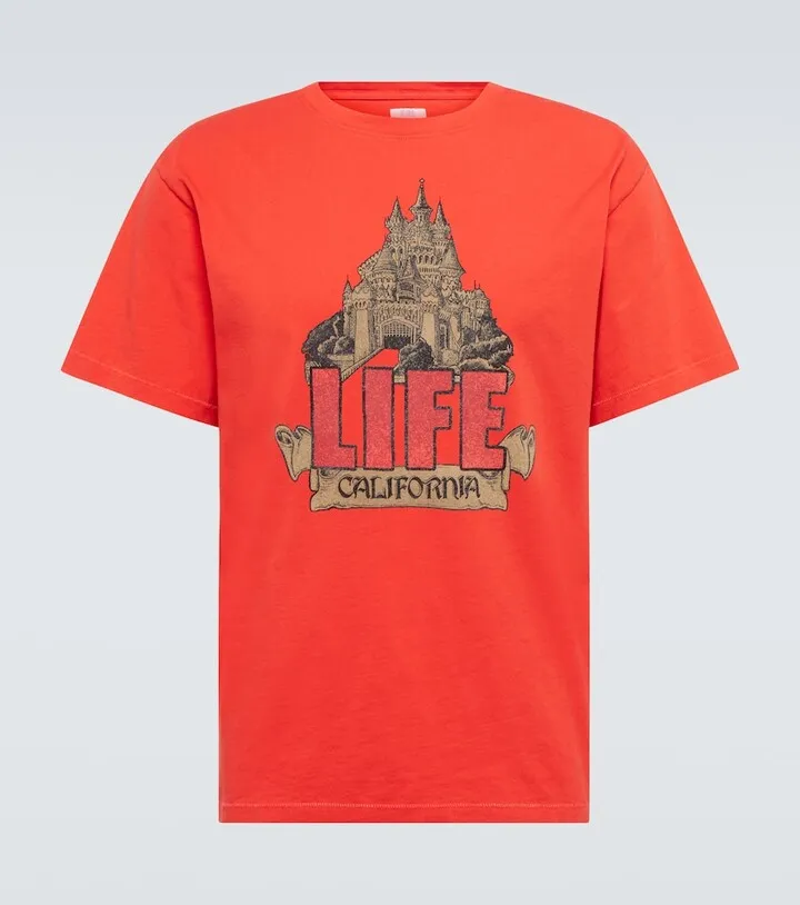 Printed cotton jersey T-shirt
