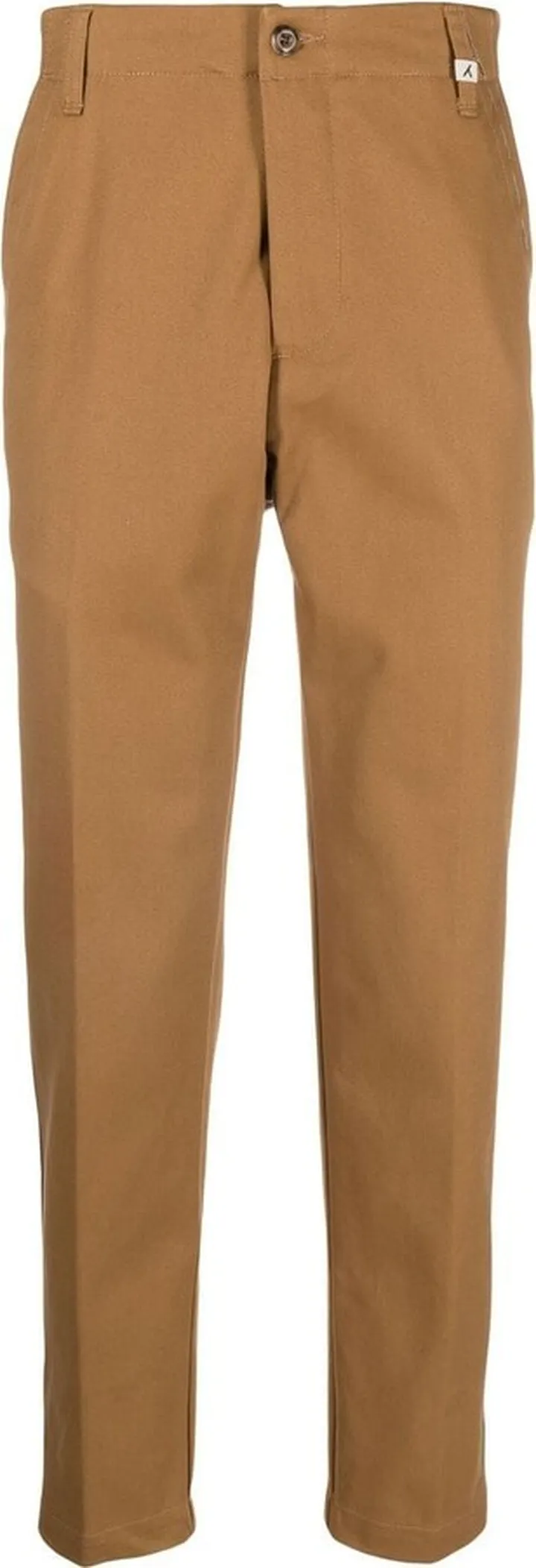 Logo-Patch Straight-Leg Trousers