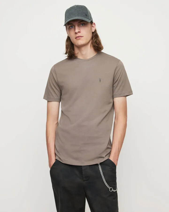 Brace Crew T-Shirt - Putty Brown