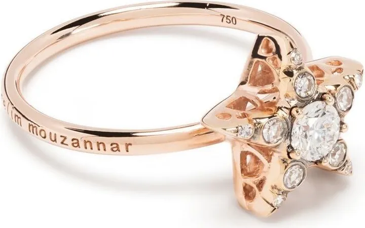 18kt rose gold Istanbul diamond ring