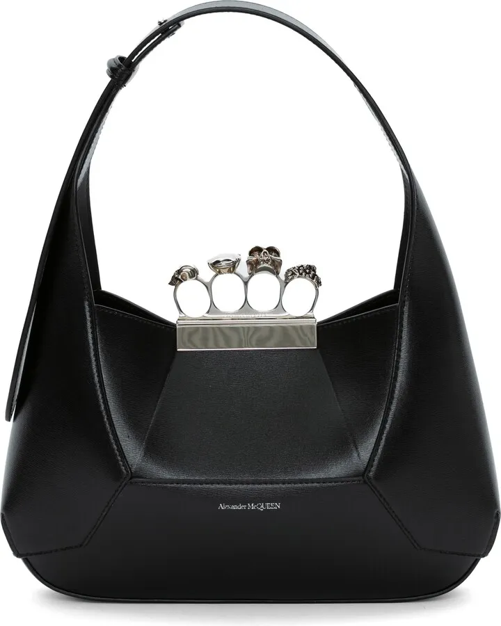 Jewelled Leather Hobo