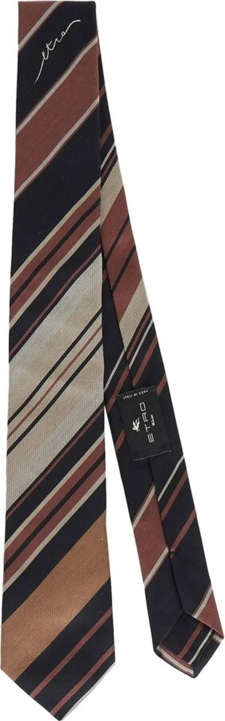Logo Striped Tie