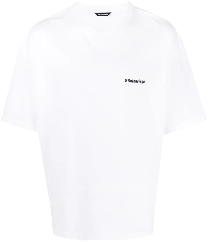 logo-embroidered cotton T-shirt