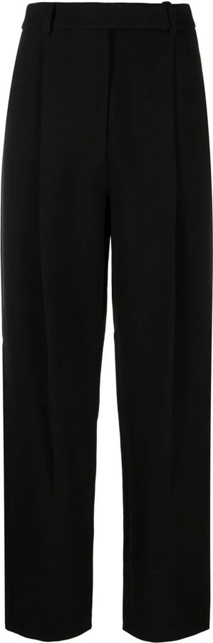 High-Waist Straight Trousers