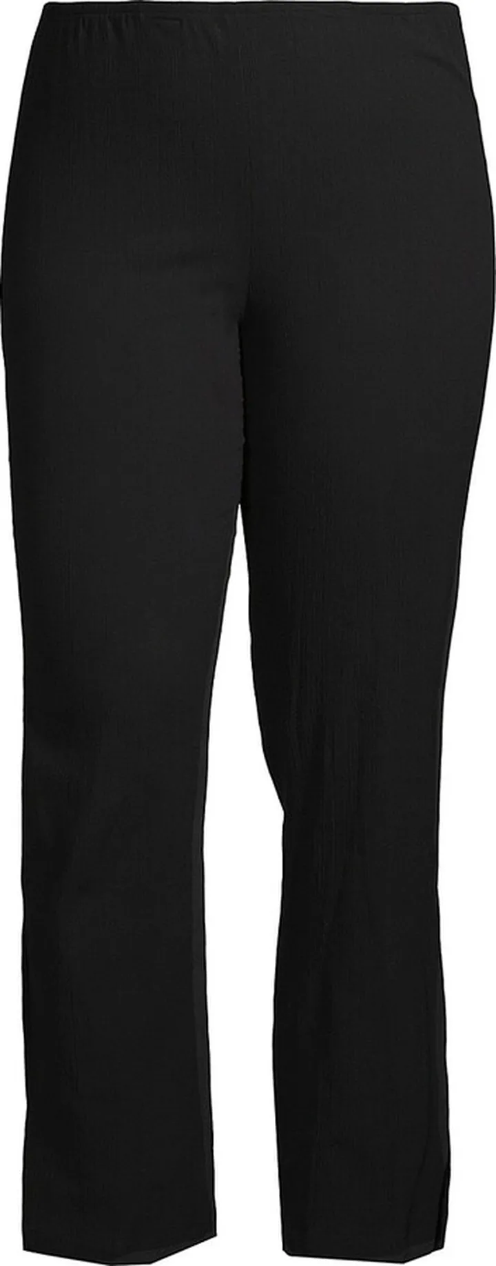 Crinkled Straight-Leg Pants