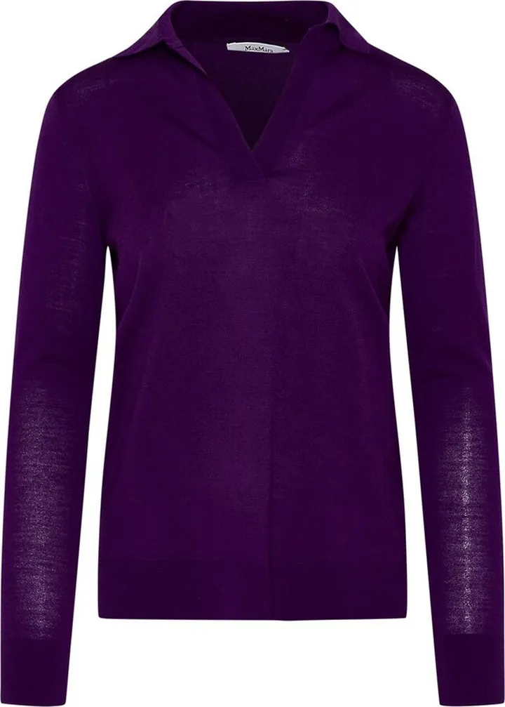 Max Mara V-Neck Knitted Polo Shirt