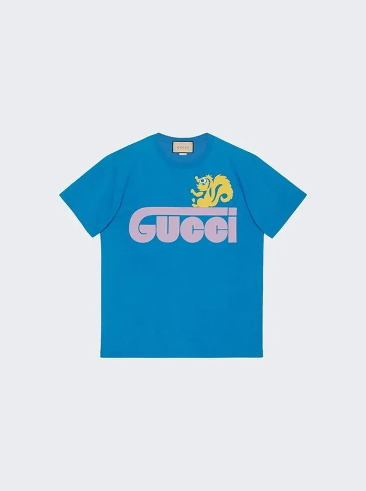 Retro Skunk Tee Royal Blue