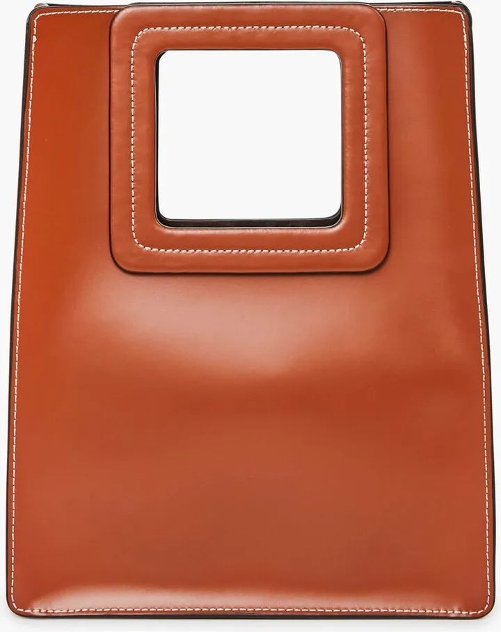 Tan Shirley North South Leather Tote